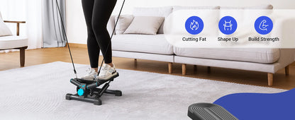 Twist Stair Stepper Machine with Bands