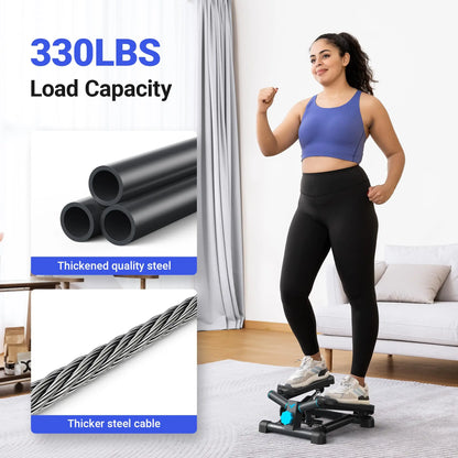 Twist Stair Stepper Machine with Bands