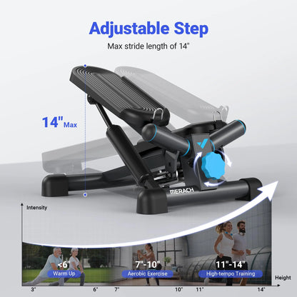 Twist Stair Stepper Machine with Bands