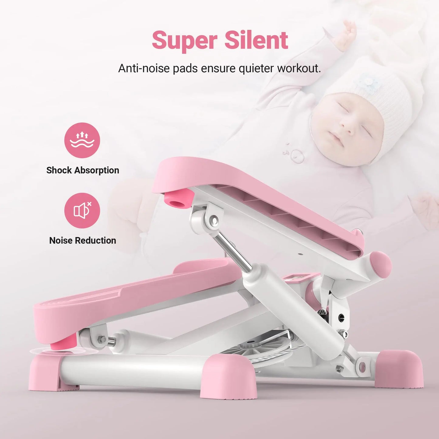 Twist Stair Stepper Machine with Bands