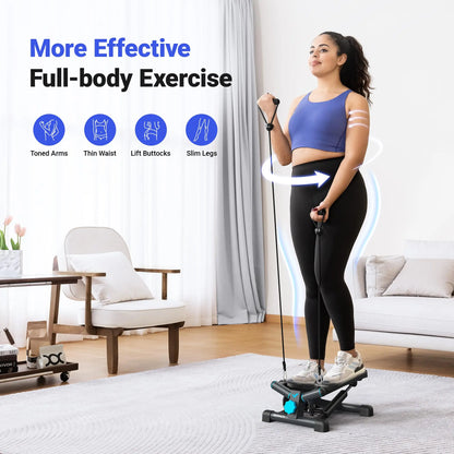Twist Stair Stepper Machine with Bands