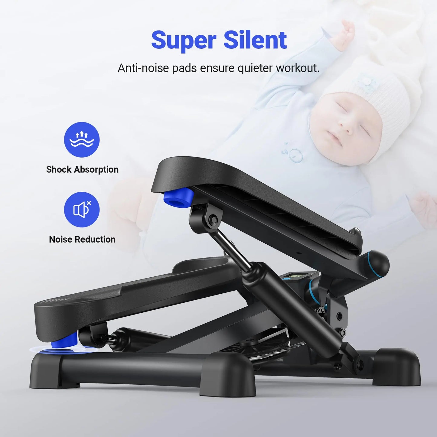 Twist Stair Stepper Machine with Bands