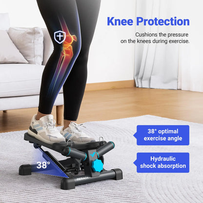 Twist Stair Stepper Machine with Bands