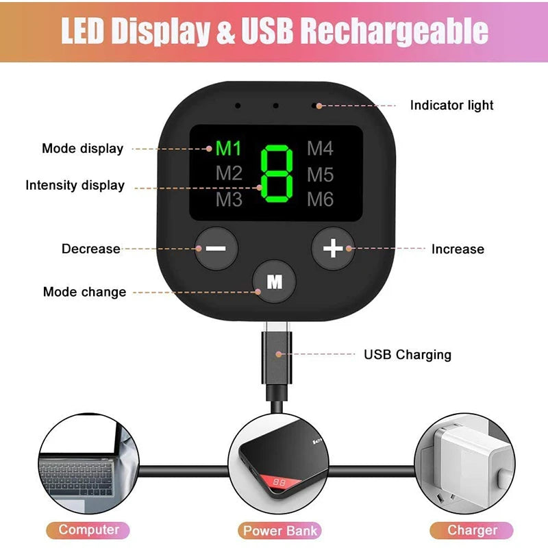 EMS Muscle Stimulator Belt – Rechargeable Abs & Fitness Trainer