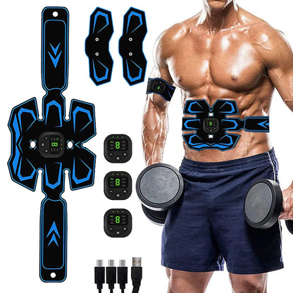 EMS Muscle Stimulator Belt – Rechargeable Abs & Fitness Trainer