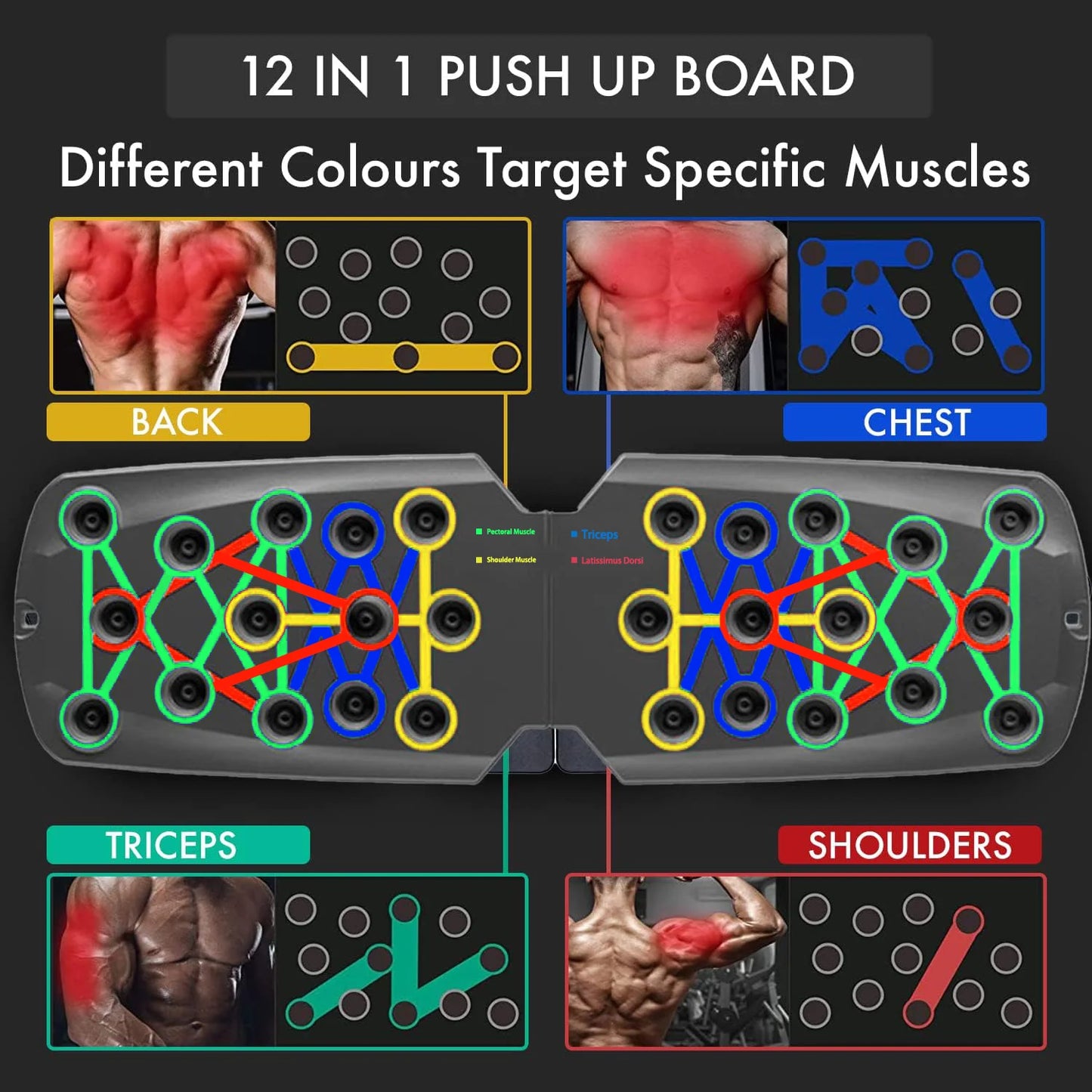 Portable Push-Up Board – Multifunctional Fitness Trainer