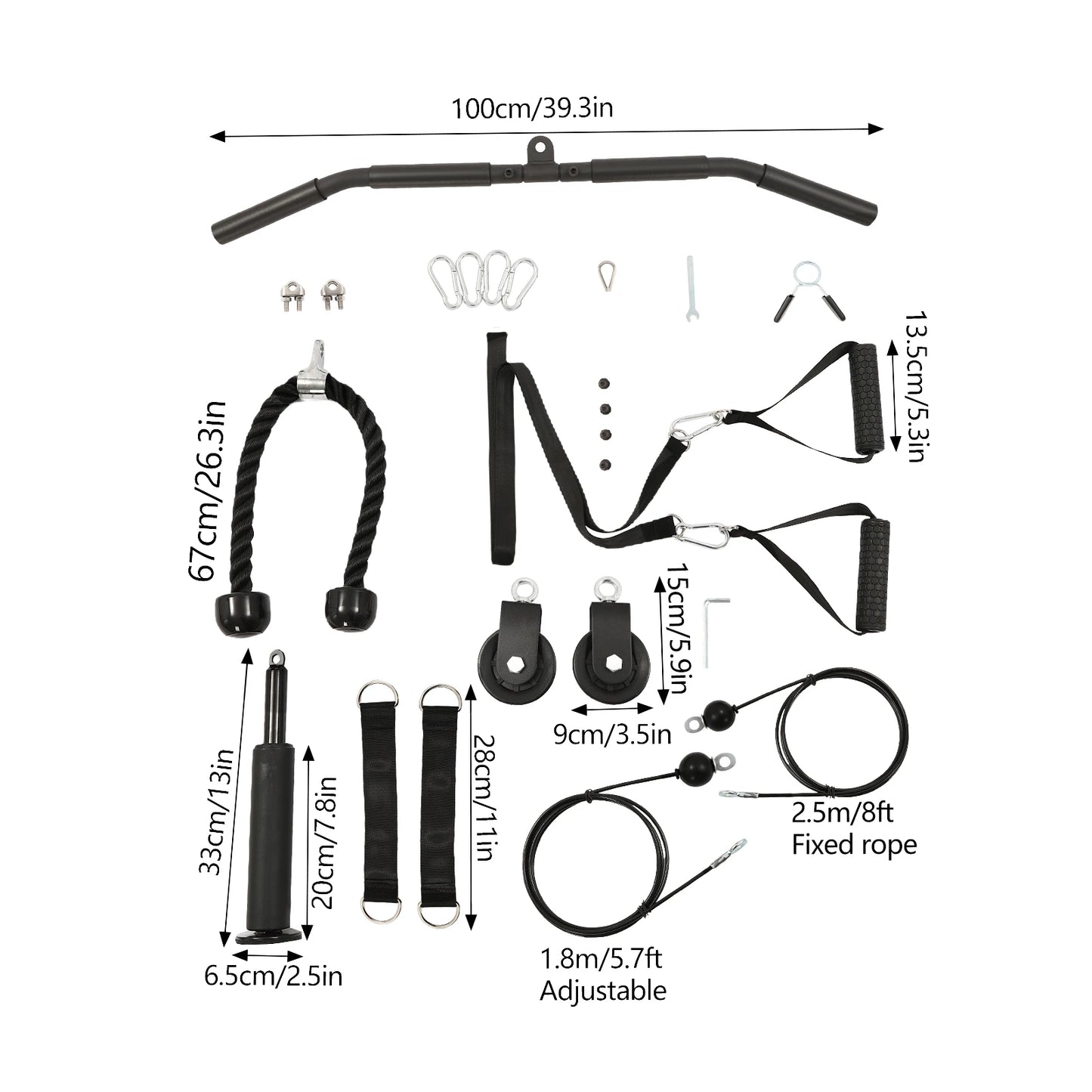 Home Gym Pulley Cable System – Fitness & Bodybuilding