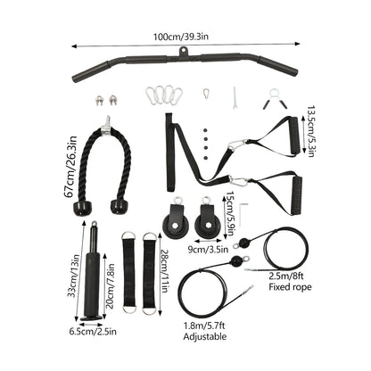 Home Gym Pulley Cable System – Fitness & Bodybuilding