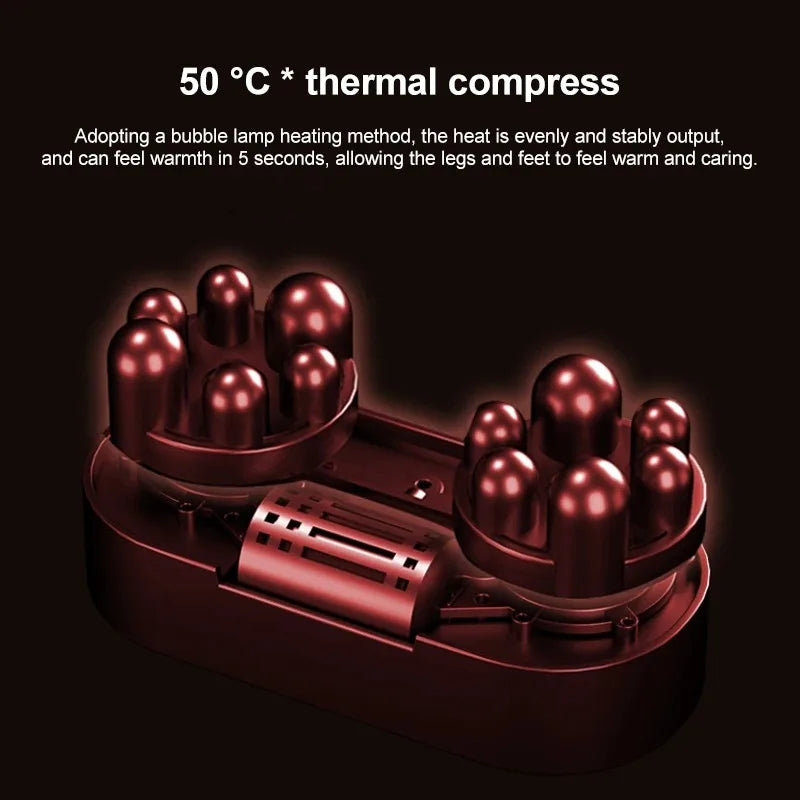 Smart Electric Leg & Foot Massager with Heat & Shiatsu Therapy