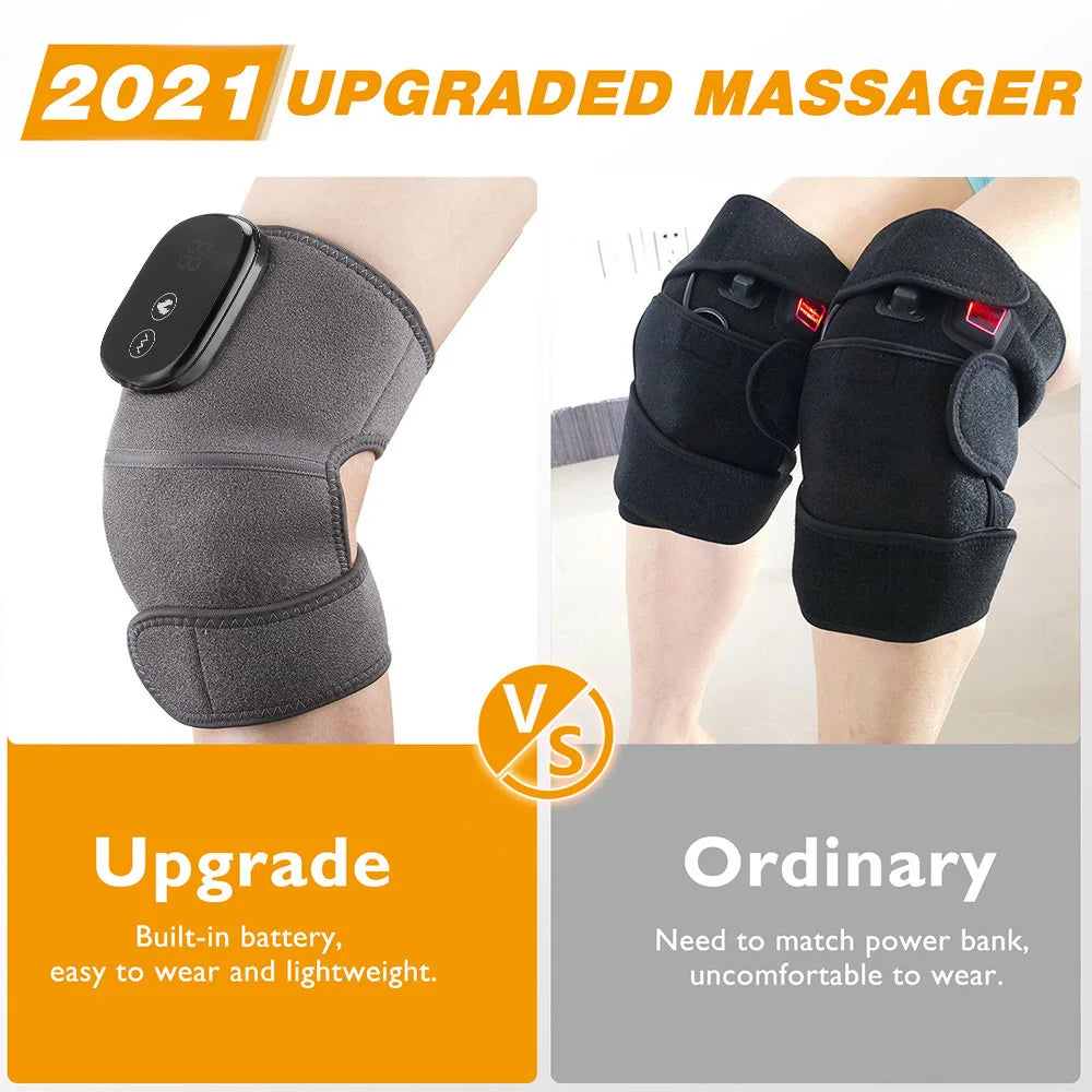 Electric Heating Knee Massager – Infrared Joint & Pain Relief Support
