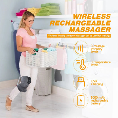 Electric Heating Knee Massager – Infrared Joint & Pain Relief Support