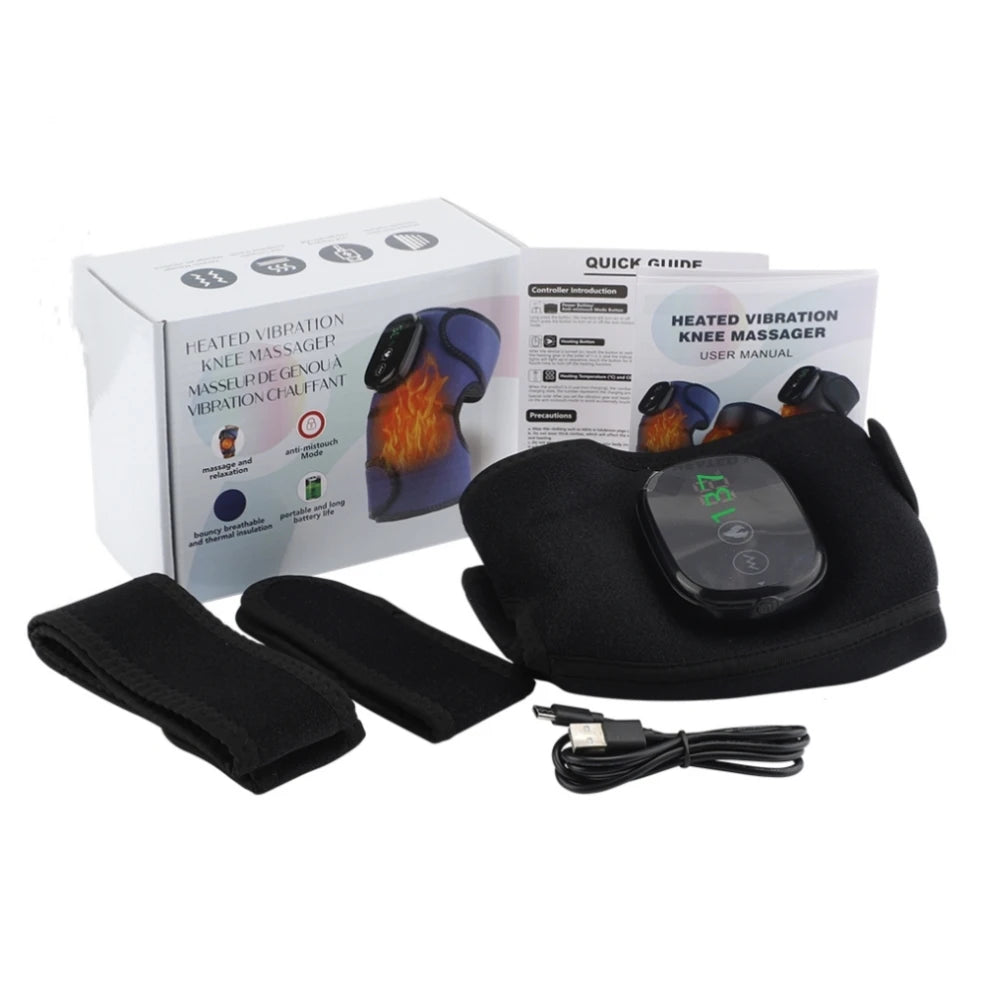 Electric Heating Knee Massager – Infrared Joint & Pain Relief Support