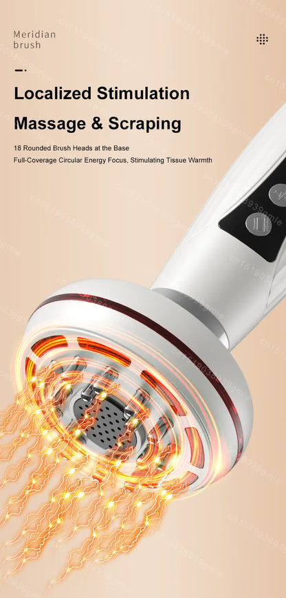 Electric EMS Gua Sha Massager – Red Light, Heat & Slimming Therapy