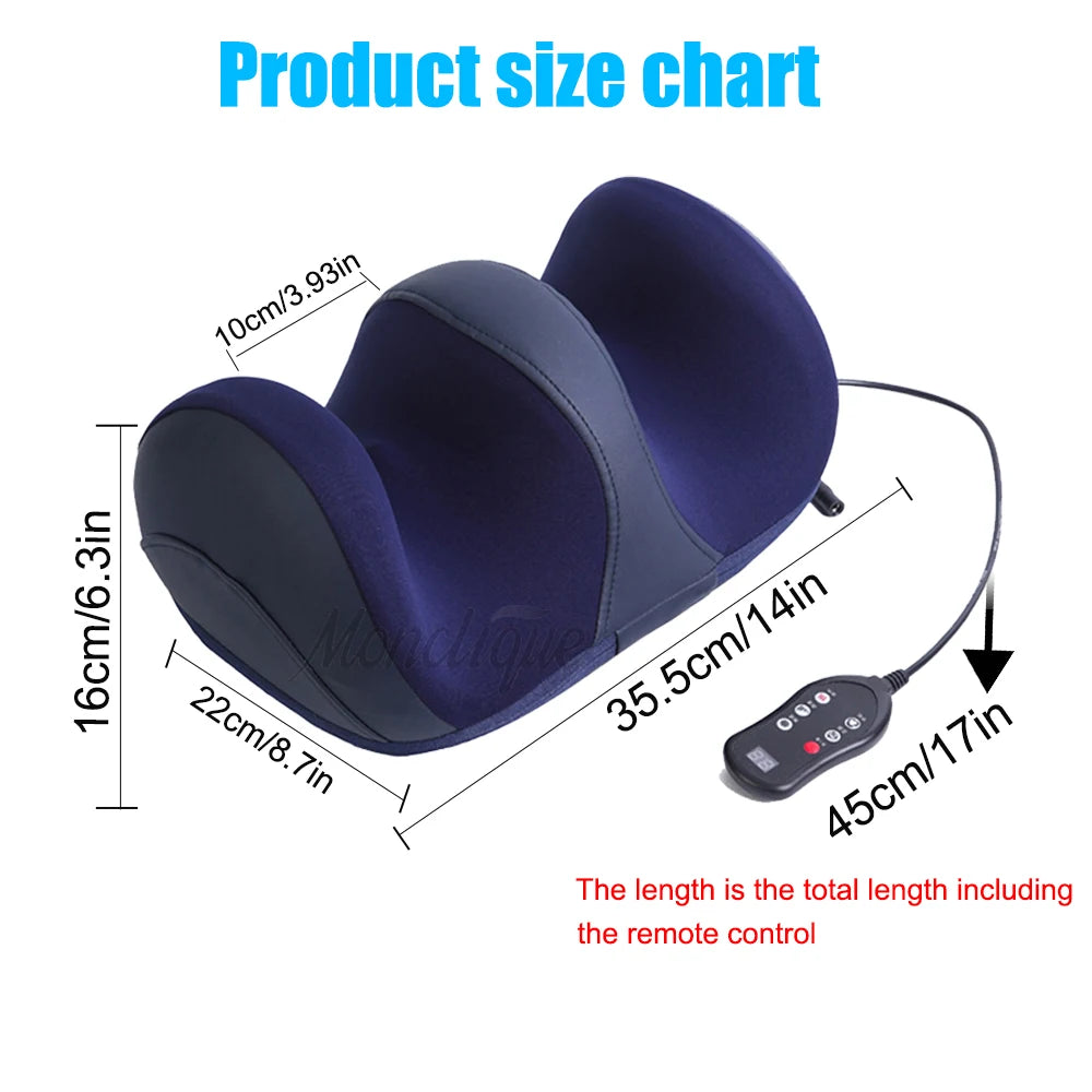 Smart Electric Leg & Foot Massager with Heat & Shiatsu Therapy