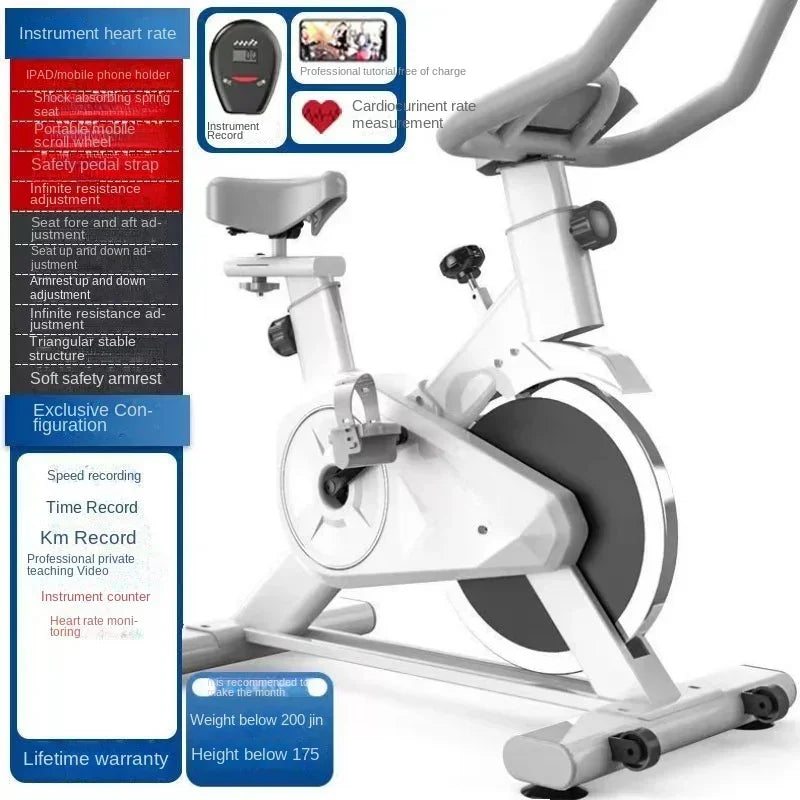 Indoor Spin Bike – Silent Home Fitness Exercise Bike