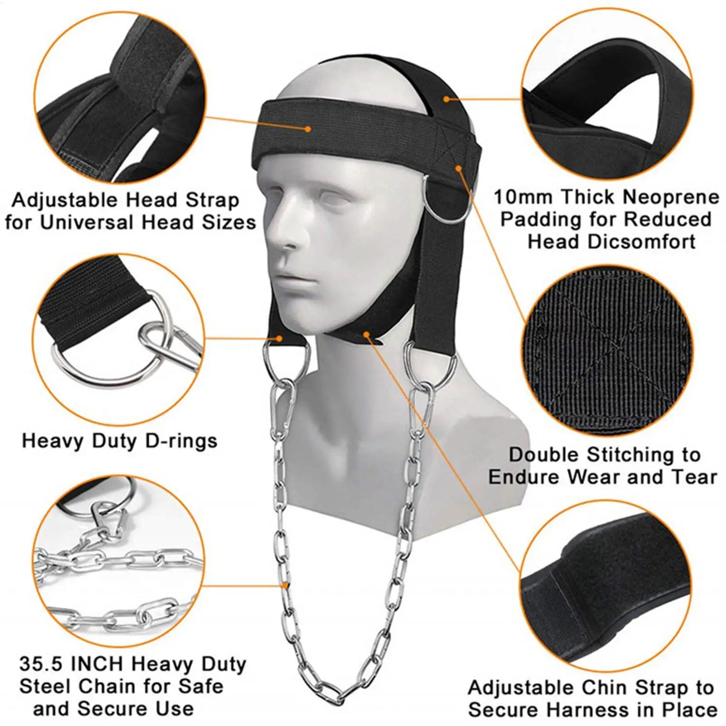 Head Harness Neck Training Strap – Strength & Fitness