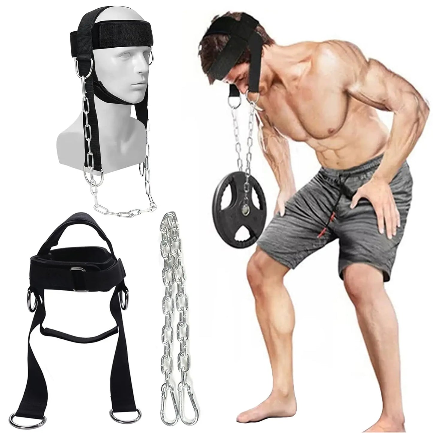 Neck Muscle Builder Head Harness – Strength Training Gear