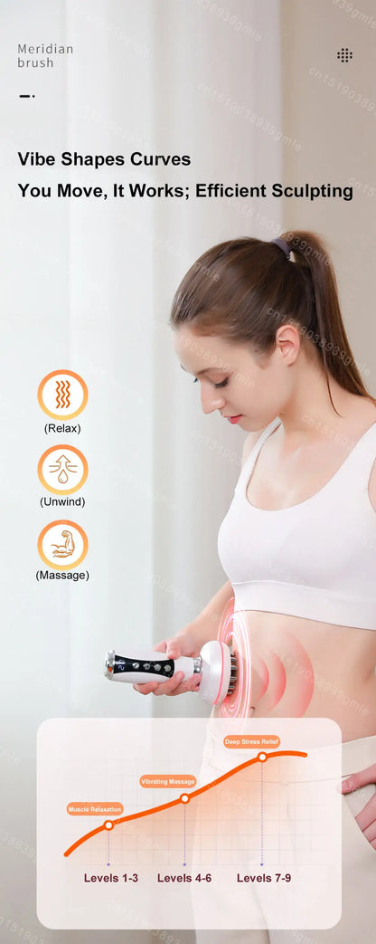 Electric EMS Gua Sha Massager – Red Light, Heat & Slimming Therapy