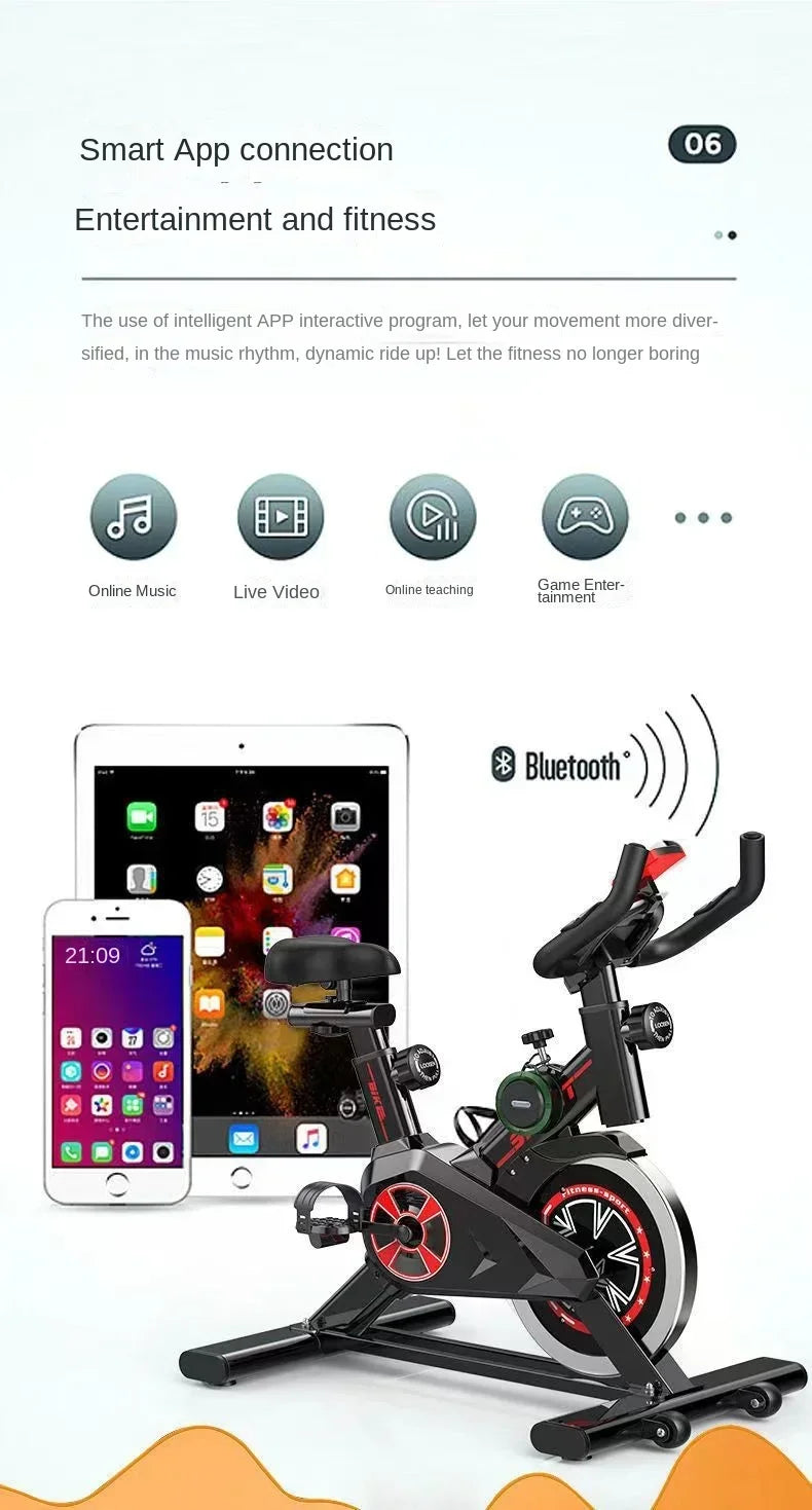 Indoor Spin Bike – Silent Home Fitness Exercise Bike