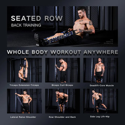 Elastic Resistance Band Set – Home Gym Strength Trainer