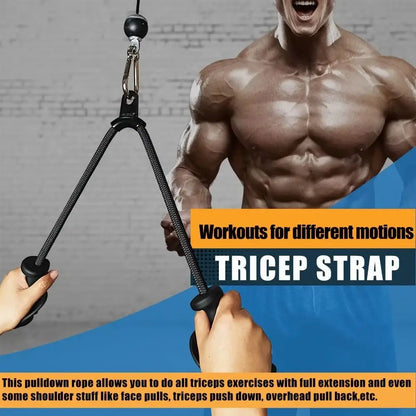 Ergonomic Fitness Pull Rope – 360° Training Equipment