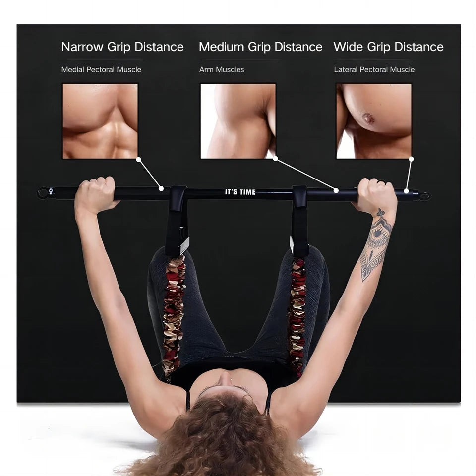 Elastic Resistance Band Set – Home Gym Strength Trainer