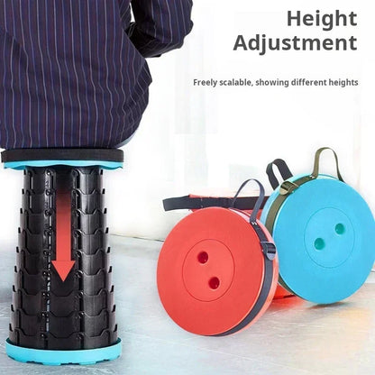 Portable Folding Telescopic Chair – Adjustable Height
