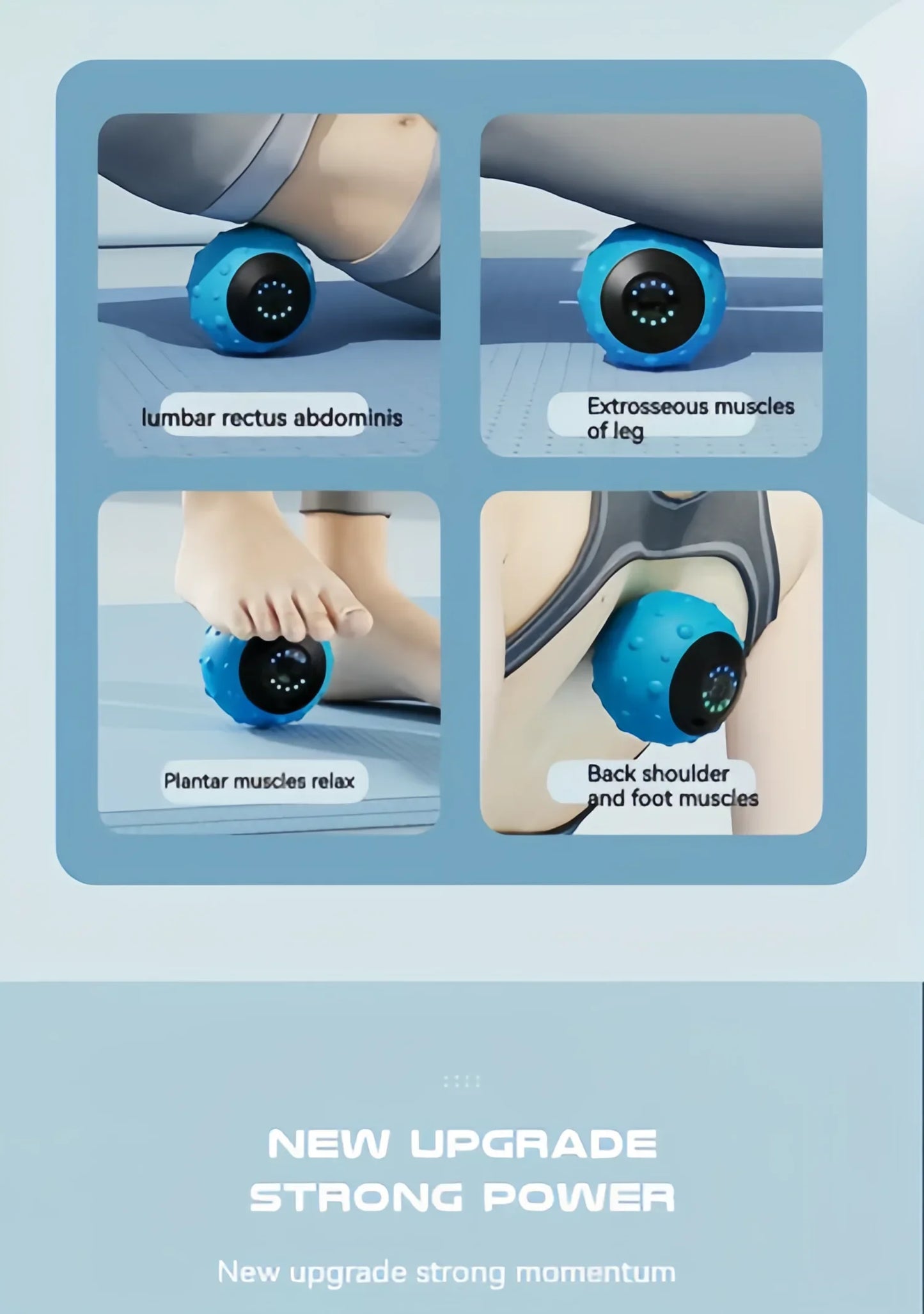 Electric Vibration Massage Ball – Fitness, Yoga & Muscle Relief