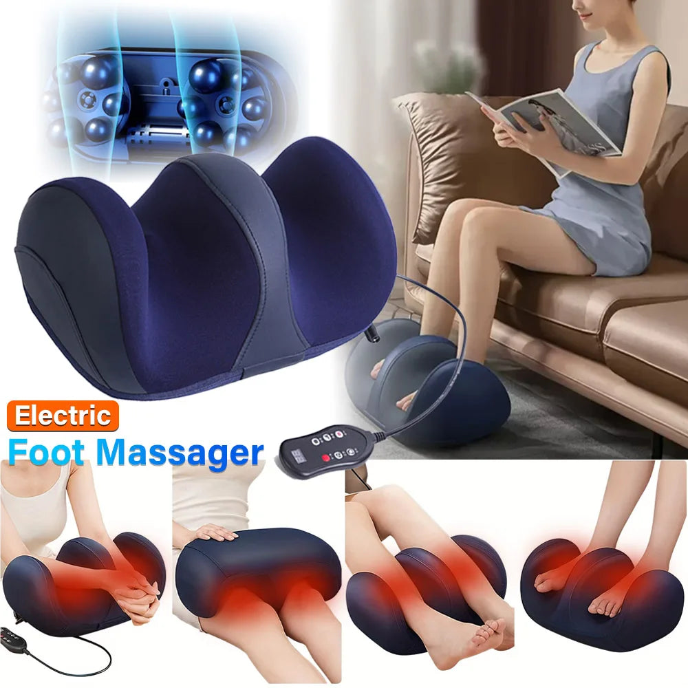 Smart Electric Leg & Foot Massager with Heat & Shiatsu Therapy