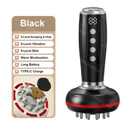 Electric EMS Gua Sha Massager – Red Light, Heat & Slimming Therapy
