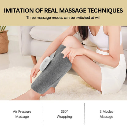 Electric Air Compression Leg Massager – 3 Modes, Rechargeable