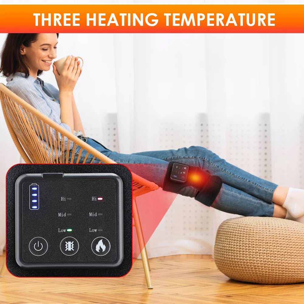 Electric Heating Knee Massager – Infrared Joint & Pain Relief Support
