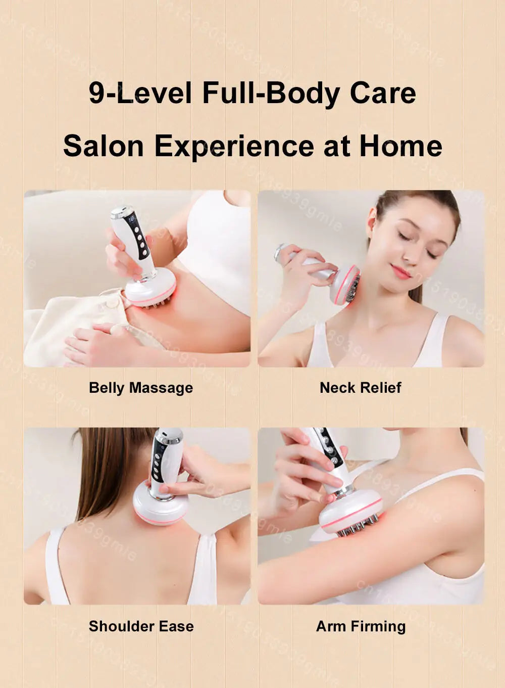 Electric EMS Gua Sha Massager – Red Light, Heat & Slimming Therapy