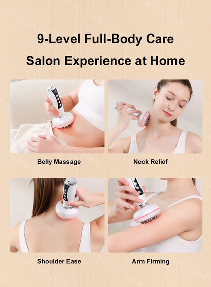 Electric EMS Gua Sha Massager – Red Light, Heat & Slimming Therapy