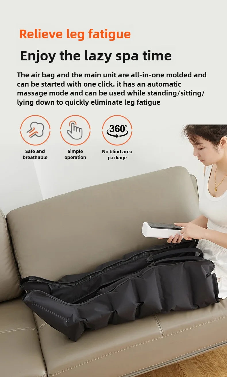 Jinkairui Electric Leg & Foot Massager with Air Pressure & Remote