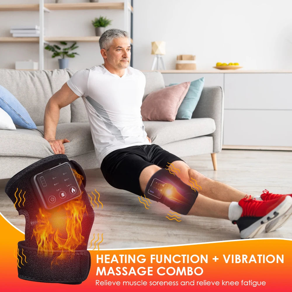 Electric Heating Knee Massager – Infrared Joint & Pain Relief Support