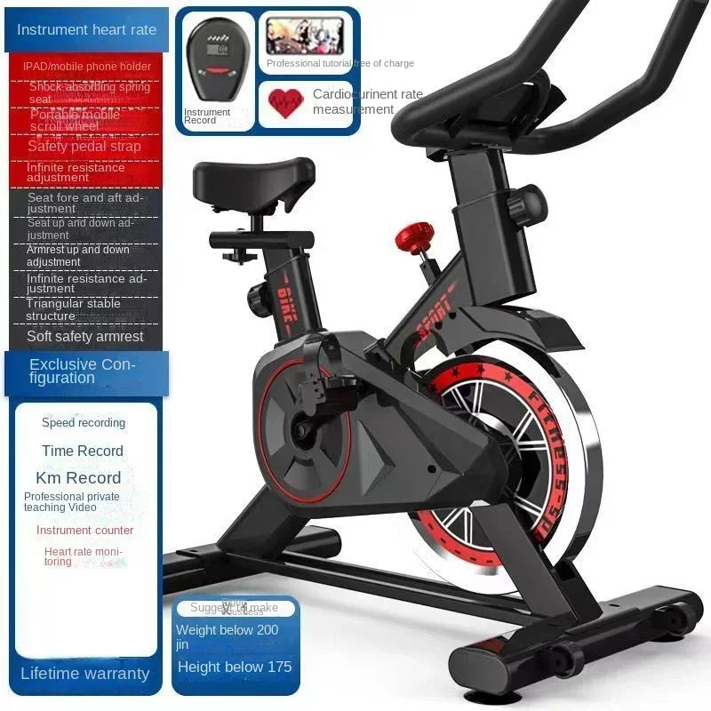Indoor Spin Bike – Silent Home Fitness Exercise Bike