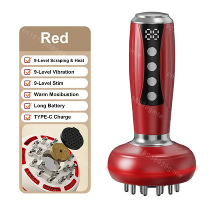 Electric EMS Gua Sha Massager – Red Light, Heat & Slimming Therapy