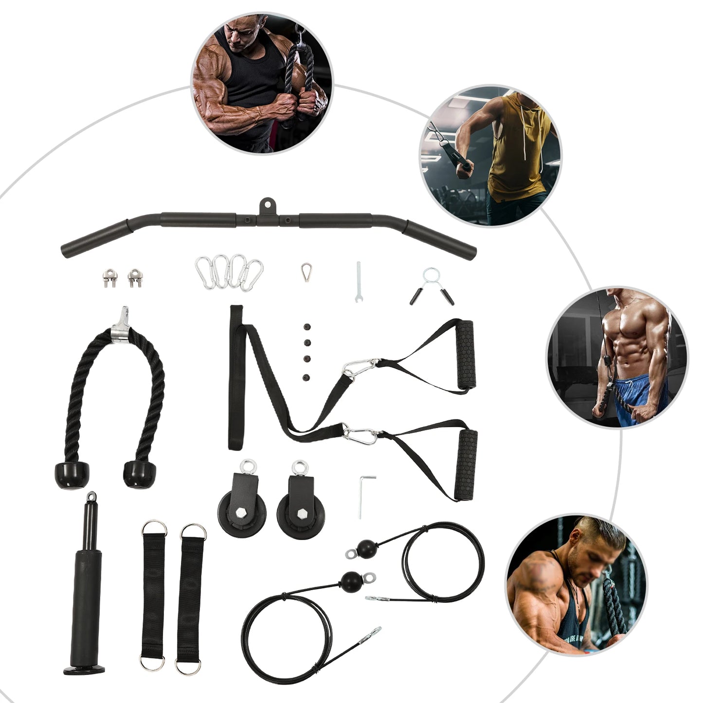 Home Gym Pulley Cable System – Fitness & Bodybuilding