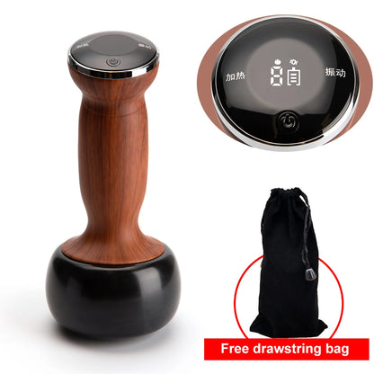 Electric Hot Stone & Gua Sha Massager – Wireless Heat Therapy Tool