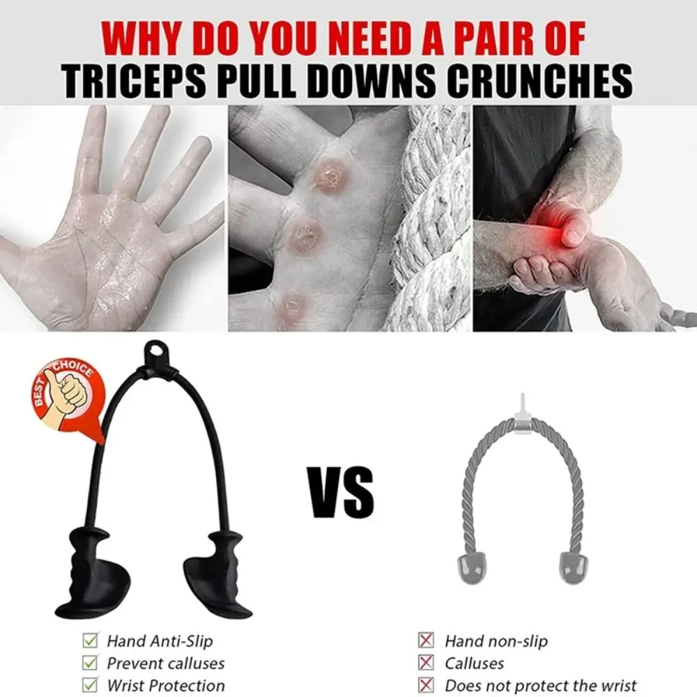 Ergonomic Fitness Pull Rope – 360° Training Equipment
