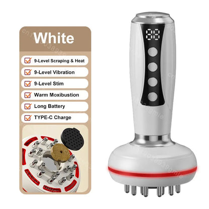 Electric EMS Gua Sha Massager – Red Light, Heat & Slimming Therapy