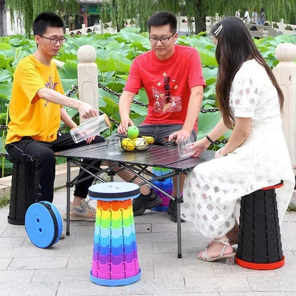 Portable Folding Telescopic Chair – Adjustable Height