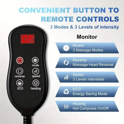 Smart Electric Leg & Foot Massager with Heat & Shiatsu Therapy