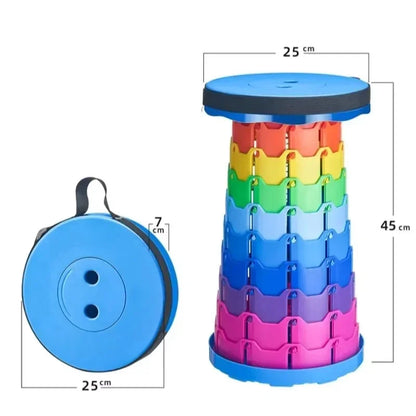 Portable Folding Telescopic Chair – Adjustable Height