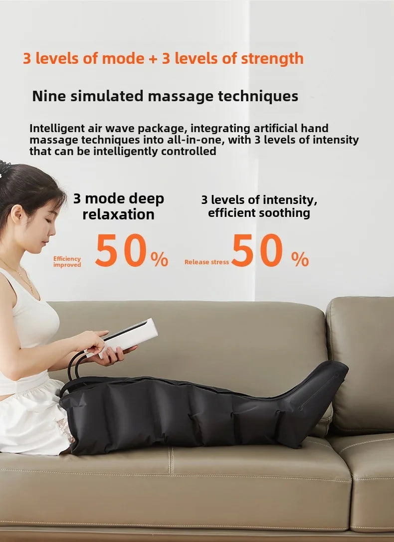 Jinkairui Electric Leg & Foot Massager with Air Pressure & Remote