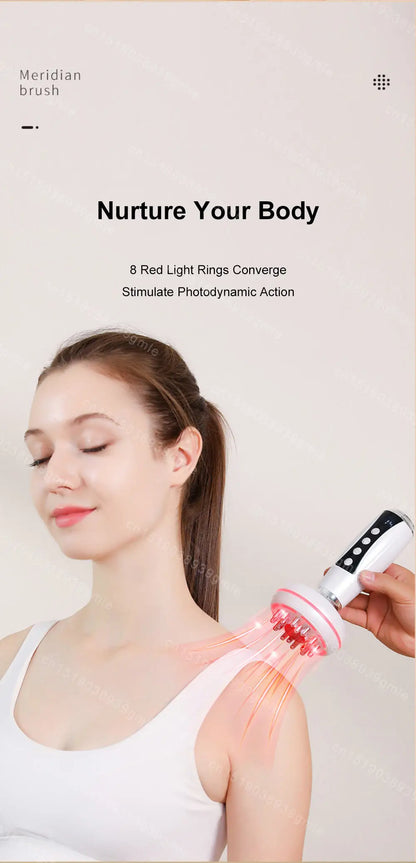 Electric EMS Gua Sha Massager – Red Light, Heat & Slimming Therapy